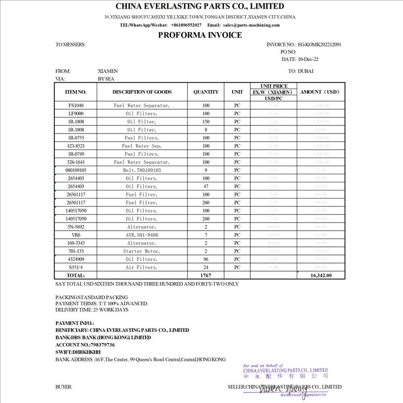 Commandes de Dubaï